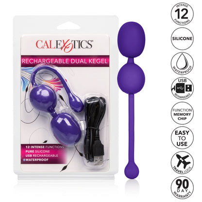 Rechargeable Dual Kegel - Purple by CalExotics