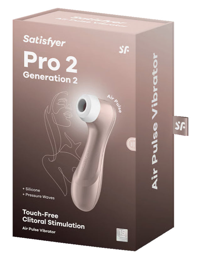 Satisfyer Pro 2 Air Pulse Vibrator Generation 2- Rose Gold