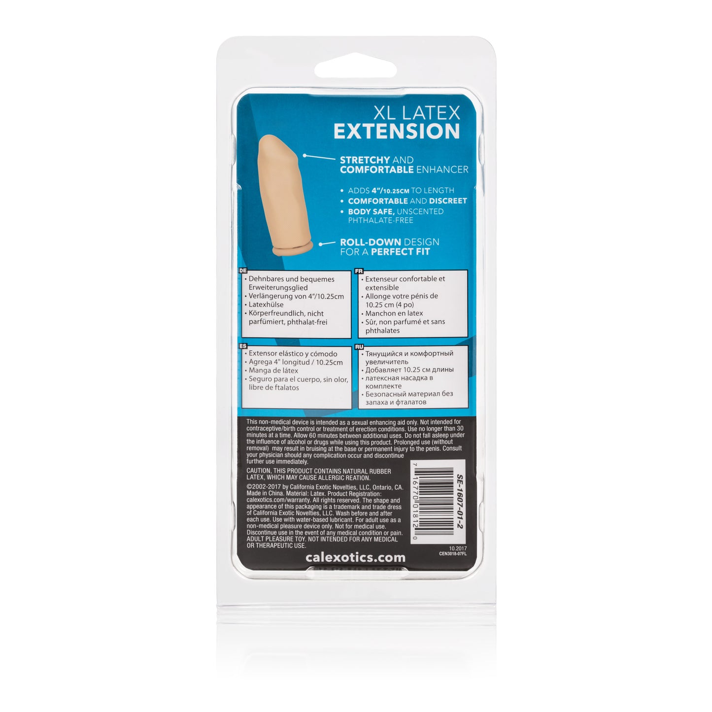 4 Inch Latex Extension - Ivory by CalExotics