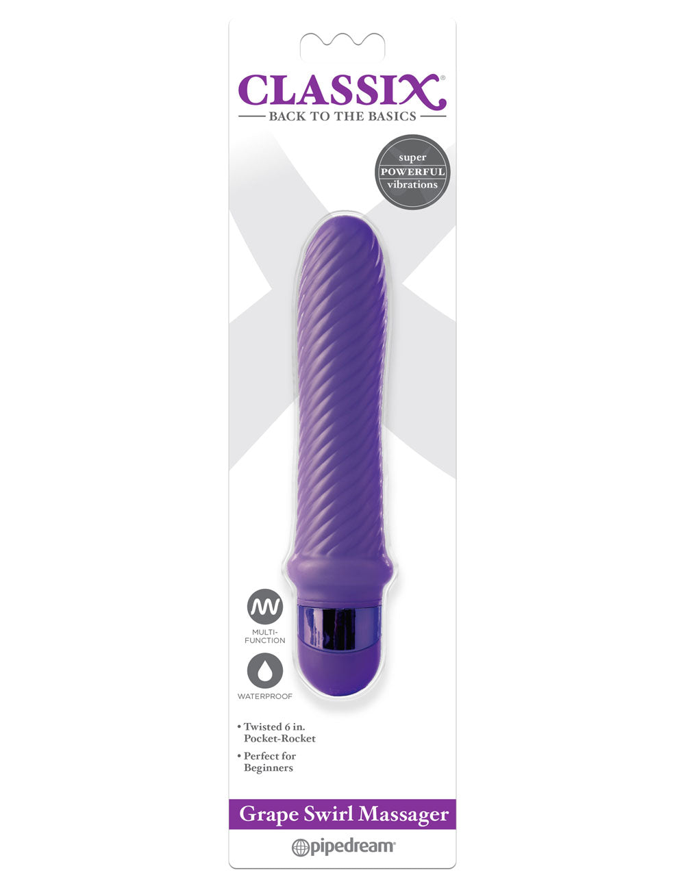 Grape Swirl Massager by Pipedream
