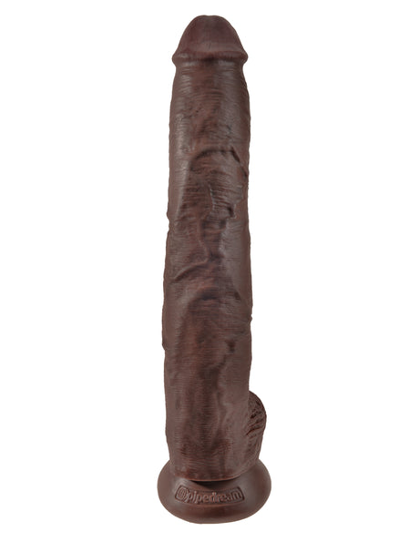 Pipedream King Cock 14-Inch with Suction Base — Brown - PD5534-29