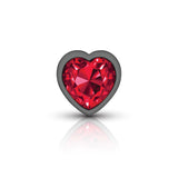 Red Heart Gem Anal Trainer Kit - Gunmetal