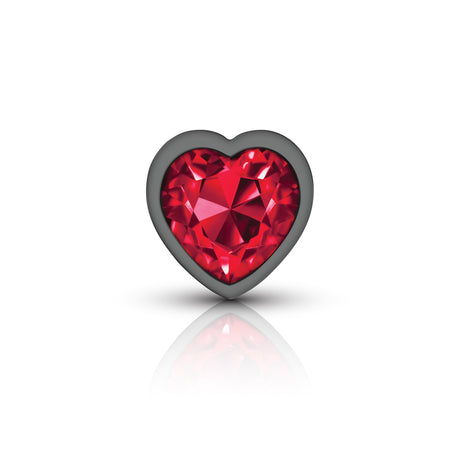 Red Heart Gem Anal Trainer Kit - Gunmetal
