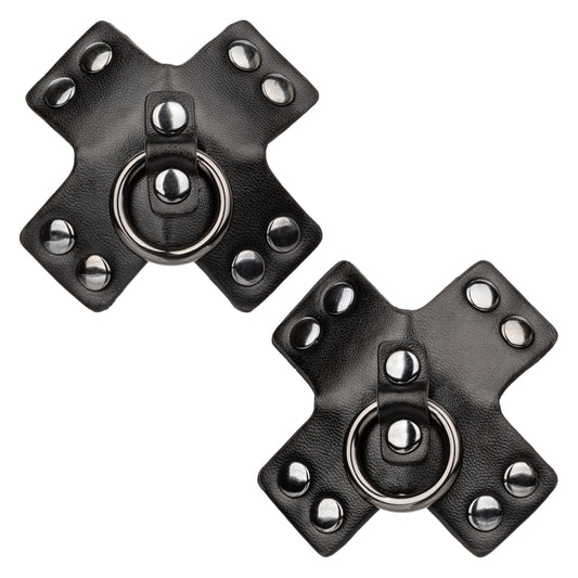 CalExotics Euphoria O-Ring Pasties — Black, 2-Pack (3 in / 7.5 cm) - SE3100052
