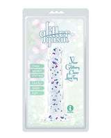 Glittergasm 7.5" Swirls Dildo - Blue/Purple/Violet by Macaroon