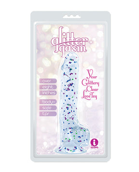 Glittergasm 8.5" Ballsy Dildo - Blue/Purple/Violet by Glittergasm
