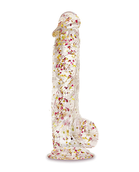 Glittergasm 8.5" Ballsy Dildo - Red/Gold/Orange by Glittergasm