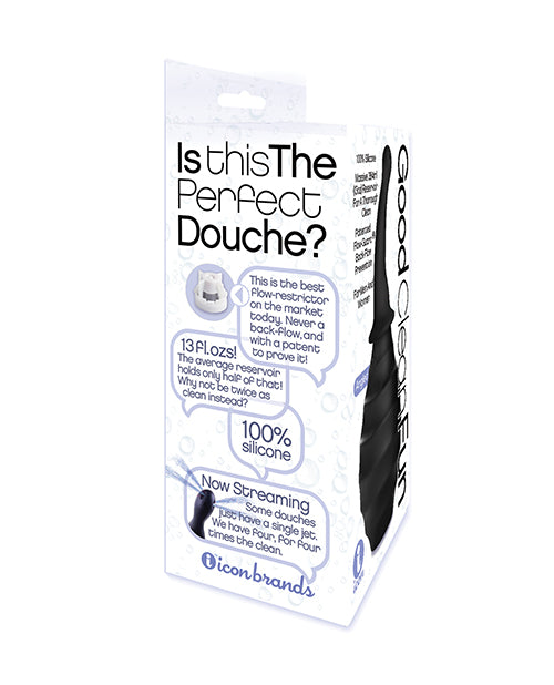 Good Clean Fun Angled Douche by Icon Brands — 13 oz Silicone