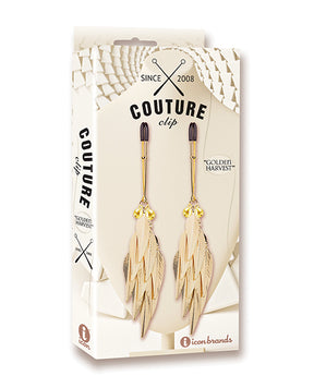 Couture Clips Luxury Nipple Clamps - Golden Harvest by Couture Clips