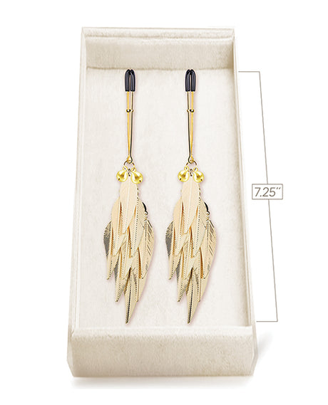 Couture Clips Luxury Nipple Clamps - Golden Harvest by Couture Clips