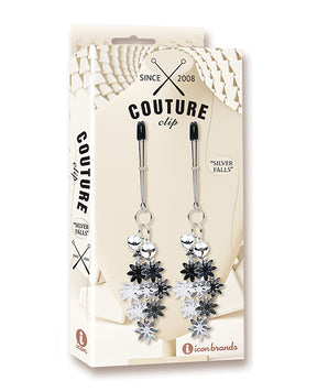 Couture Clips Luxury Nipple Clamps - Silver Falls by Couture Clips