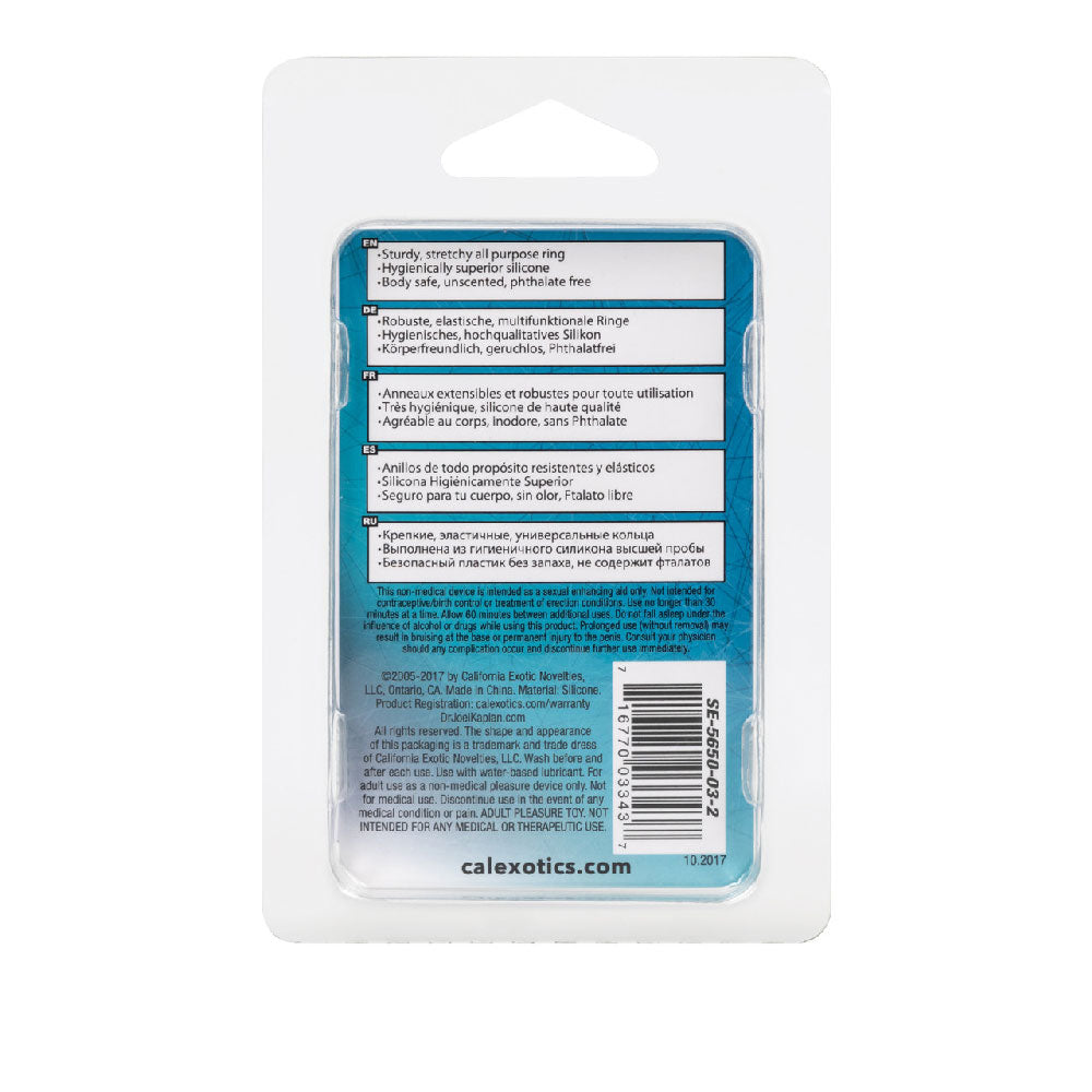 Dr. Joel's Silicone Prolong Ring Smooth - Black by CalExotics