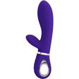 Pretty Love Super Soft Silicone Rabbit Vibrator — Purple, 8-inch - BI-014621-3