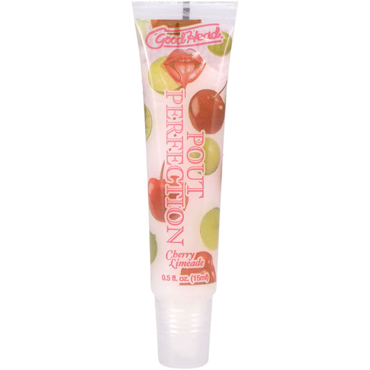Doc Johnson GoodHead Pout Perfection Lip Balm — Cherry Limeade (0.5 oz) - DJ1365-02-BX