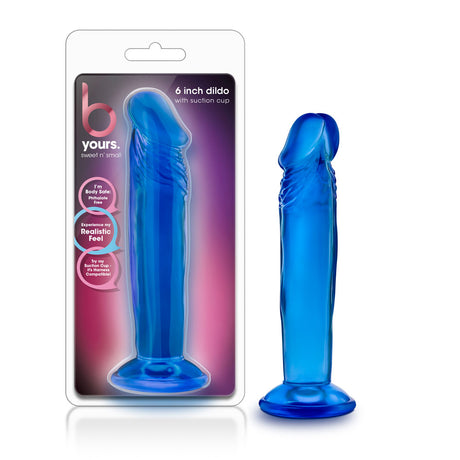 Blush Sweet n' Small 6 Inch Dildo with Suction Cup — Blue - BL-14622