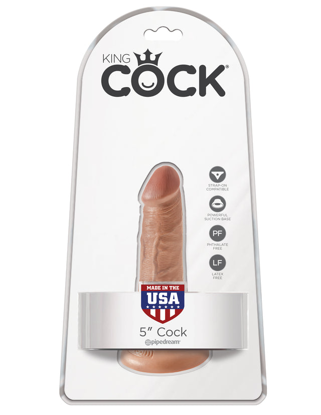 Pipedream King Cock — 5 Inch, Tan - PD5530-22
