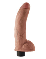 Pipedream King Cock 9 Inch Vibrating Dildo with Suction Base, Tan - PD5409-22