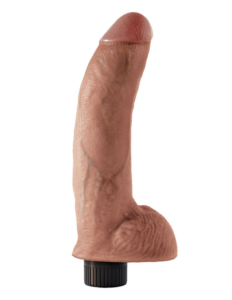 Pipedream King Cock 9 Inch Vibrating Dildo with Suction Base, Tan - PD5409-22