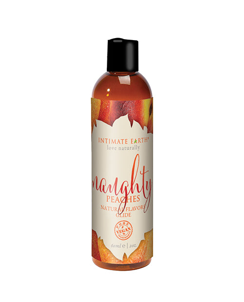 Intimate Earth Natural Flavors Glide - 60 ml Naughty Peaches by Intimate Earth