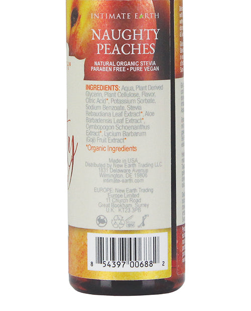 Intimate Earth Natural Flavors Glide - 60 ml Naughty Peaches by Intimate Earth