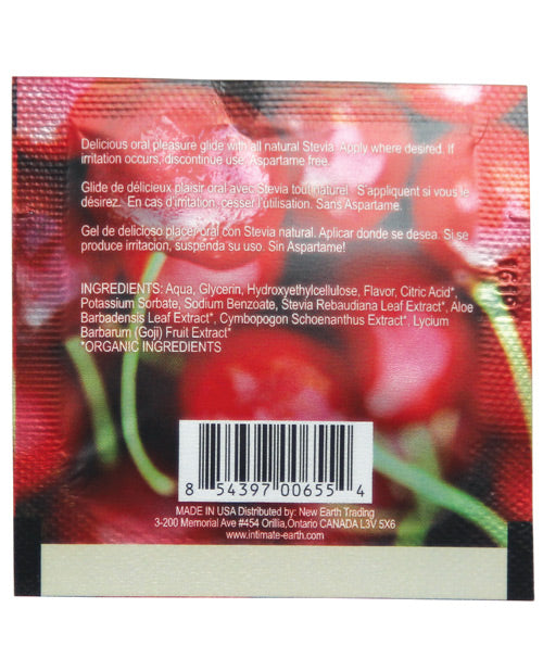 Intimate Earth Lubricant Foil - 3 ml Wild Cherries by Intimate Earth