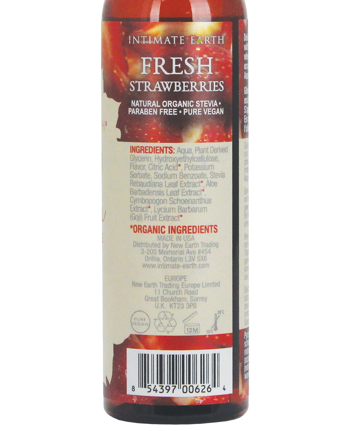 Intimate Earth Natural Flavors Glide - 120 ml Fresh Strawberries by Intimate Earth
