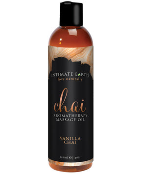 Intimate Earth Chai Massage Oil - 120 ml Vanilla & Chai by Intimate Earth