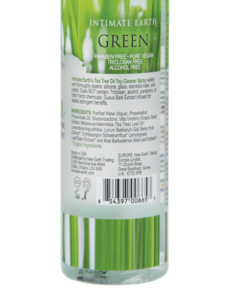 Intimate Earth Toy Cleaner Spray, Green Tea Tree Oil — 4.2 oz