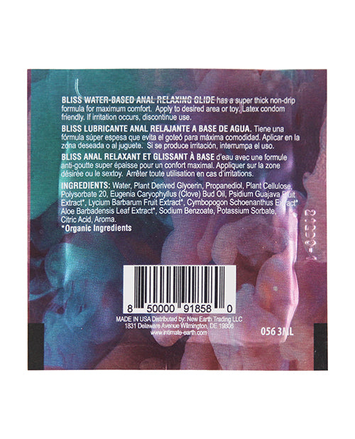Intimate Earth Bliss Anal Relaxing Glide — 3 ml Foil