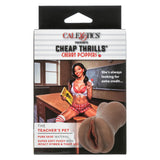 CalExotics Cherry Poppers The Teacher's Pet Masturbator — Brown, 4.25 x 2.5 in - SE0882993