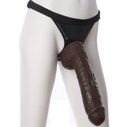Vac-U-Lock Realistic Hung - Black by Doc Johnson