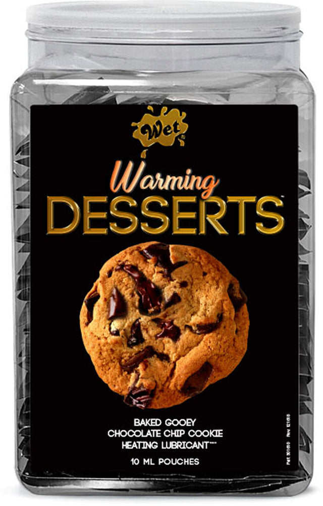 Wet Warming Desserts Chocolate Chip Cookie Lubricant Pouches, 144 × 10 ml - WT21578