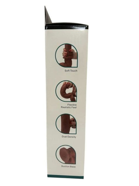 Real Skin 12 Dual Layer Dildo - Light Brown