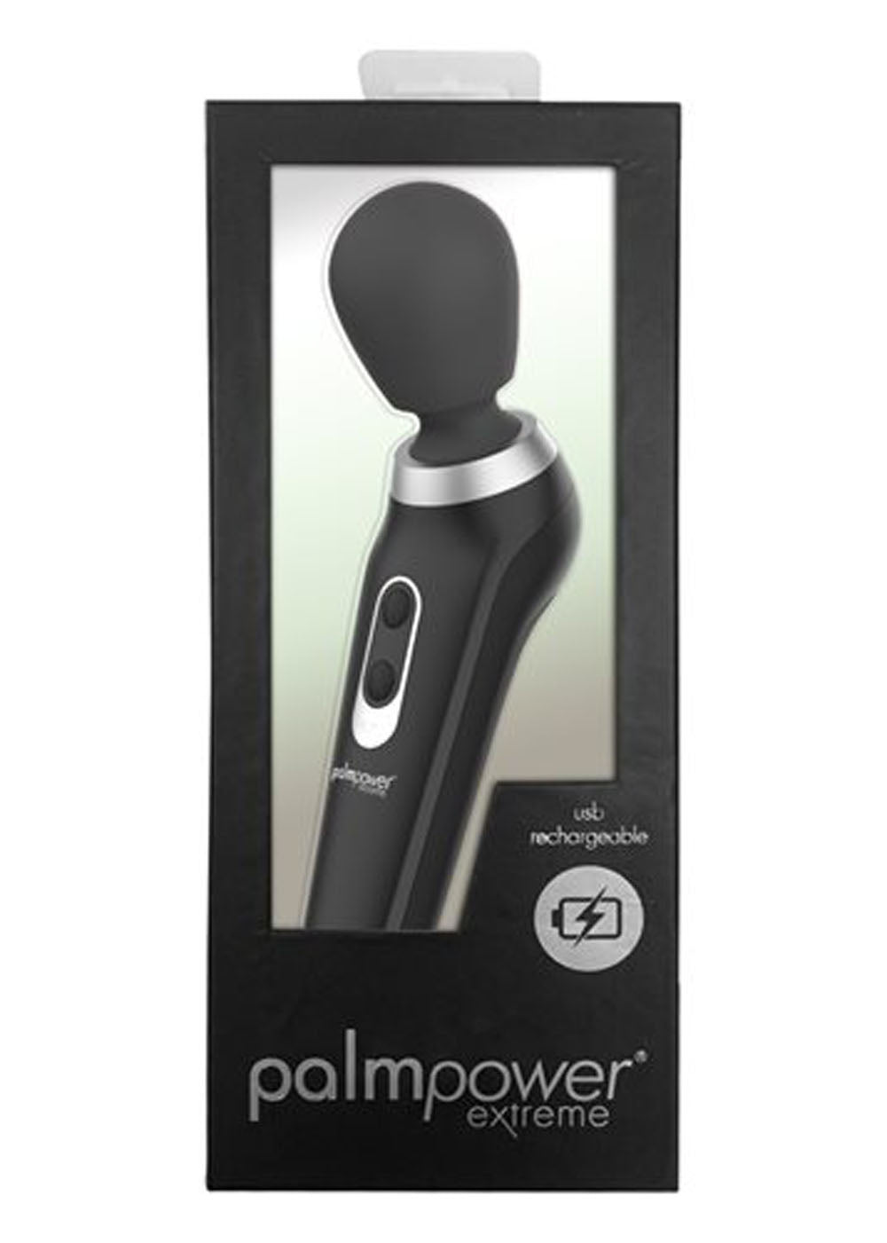 BMS Factory Palmpower Extreme Wand Vibrator — Black - BMS30911