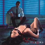 CalExotics Scandal Bar Gag with Red & Black Brocade Ties - SE2712083