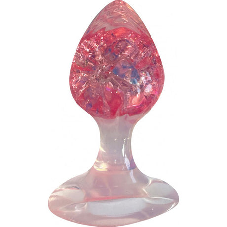 Cotton Candy Joy Gems Ruby Butt Plug — Hott Products, Body-Safe Silicone (2.24 x 1.57 in) - HTP3495