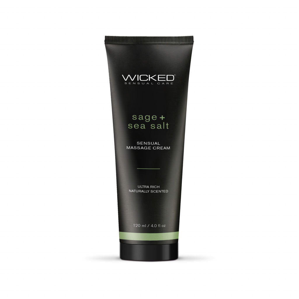 "Sage and Sea Salt - Scented Sensual Massage Cream - 4 Oz WS-90924"