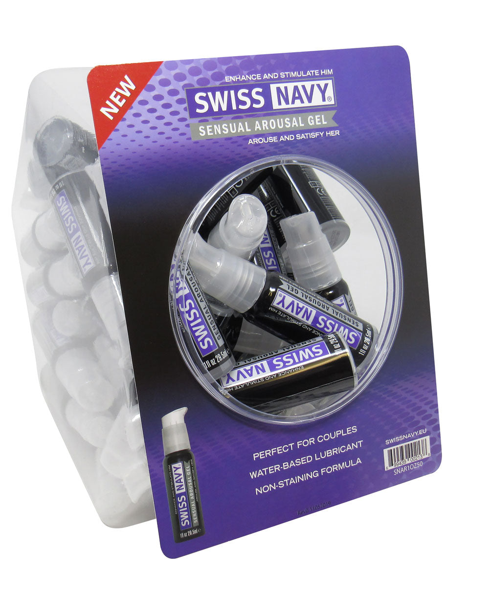 M.D. Science Lab Swiss Navy Sensual Arousal Gel — 1 oz, 50-Count Fishbowl - MD-SNAR1OZ50