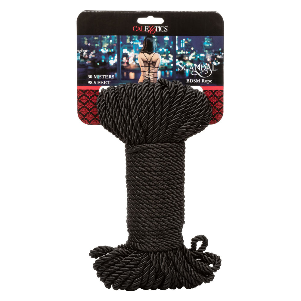 Scandal BDSM Rope 98.5 Ft/ 30m - Black by CalExotics