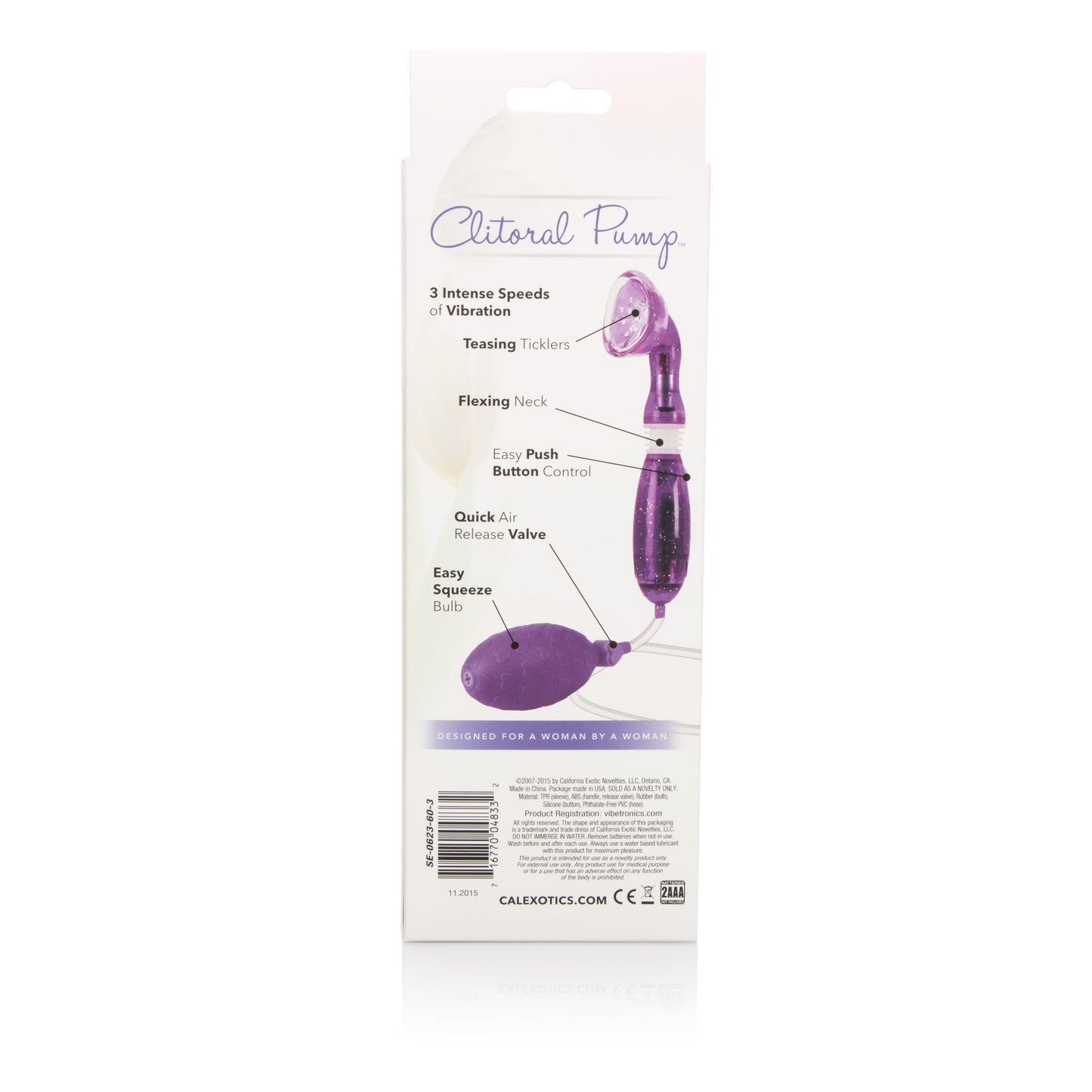 Advanced Clitoral Pump - Purple by CalExotics