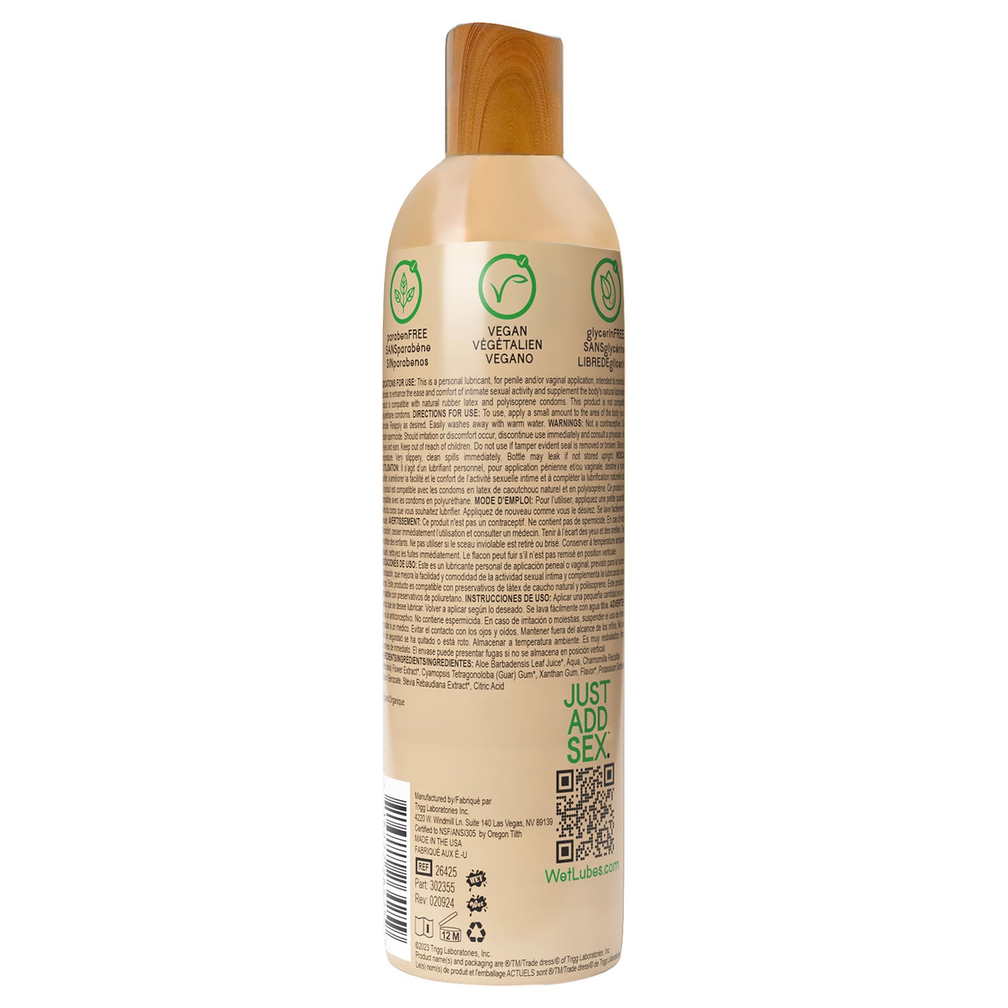 Wet 95% Organic Naturally - Aloe Based Lubricant 4 Oz by Wet