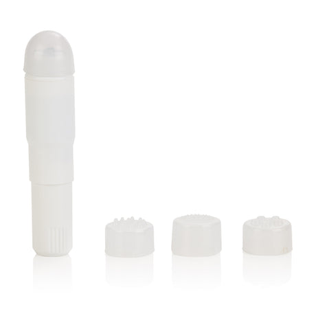 CalExotics Compact Waterproof Travel Massager with 4 Tips - White - SE2104012
