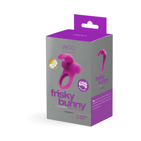Frisky Bunny Vibrating Ring Perfectly Purple by VeDO