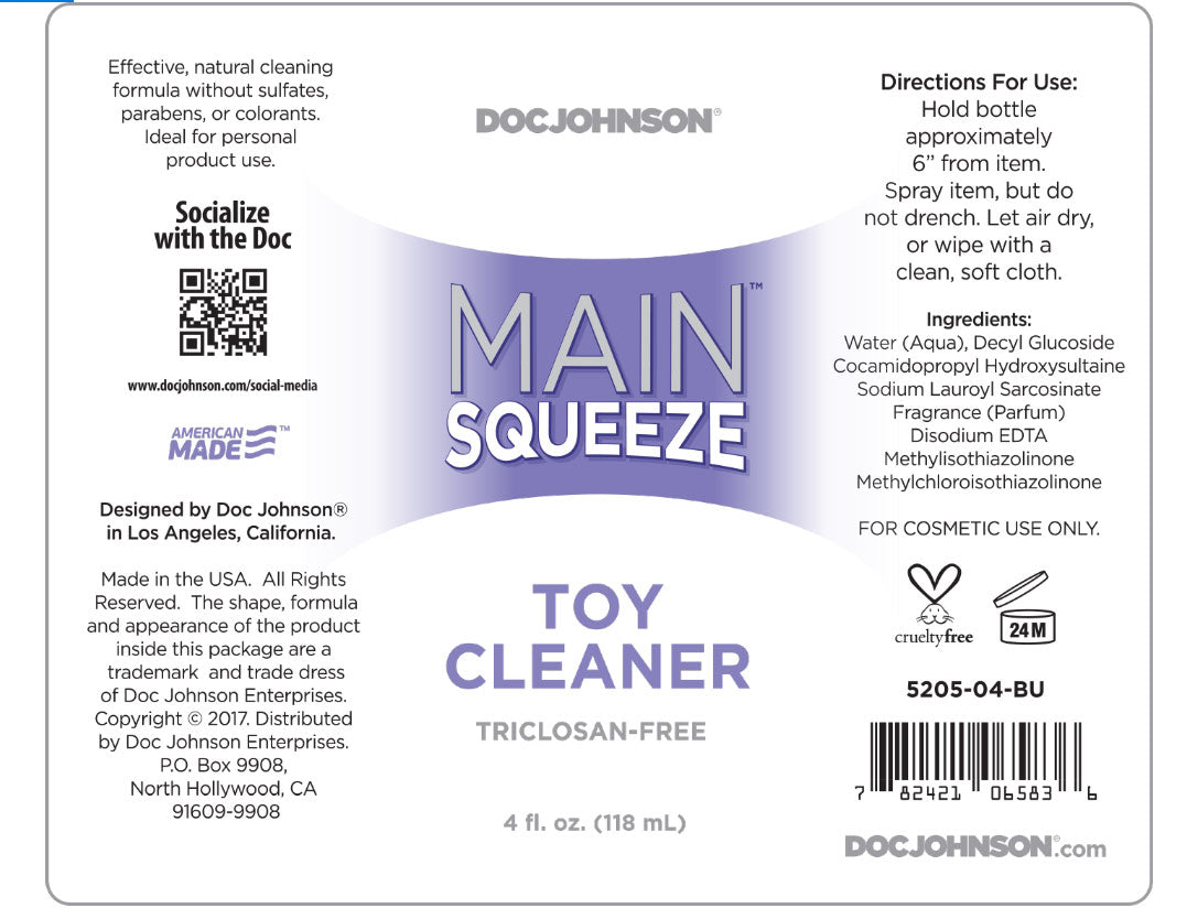 Main Squeeze - Toy Cleaner - 4 Fl. Oz. Bulk by Doc Johnson