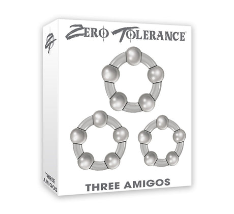 Evolved Novelties Three Amigos Cock Ring Set - ZE-CR-3312-2