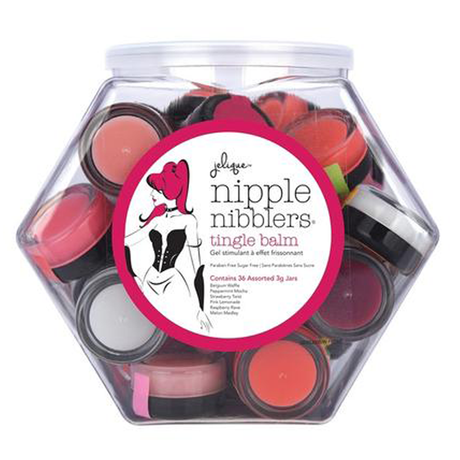 Jelique Nipple Nibblers Cool Tingle Balm — 3g Pots, Bowl of 36 - JEL2500-99