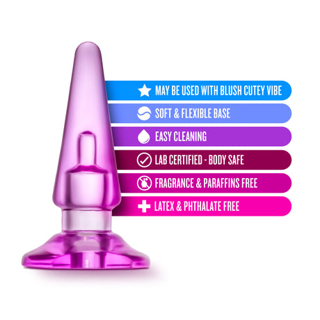 B Yours - Basic Anal Plug - Pink by Blush