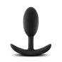 Blush Vibra Slim Plug — Medium Black Silicone Anal Plug - BL-11875