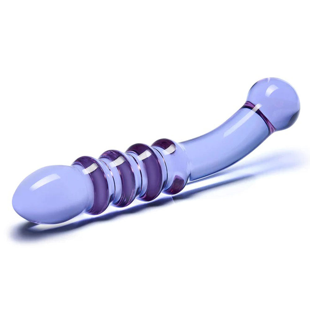 Purple Rain Ribbed Dildo by Electric Novelties