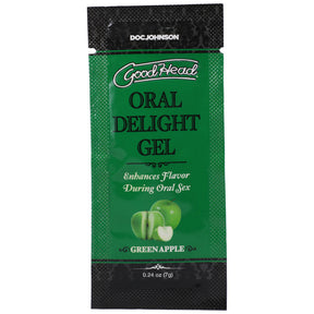 Goodhead Oral Delight Gel by Doc Johnson — Green Apple 0.24 oz - DJ1387-36-BU